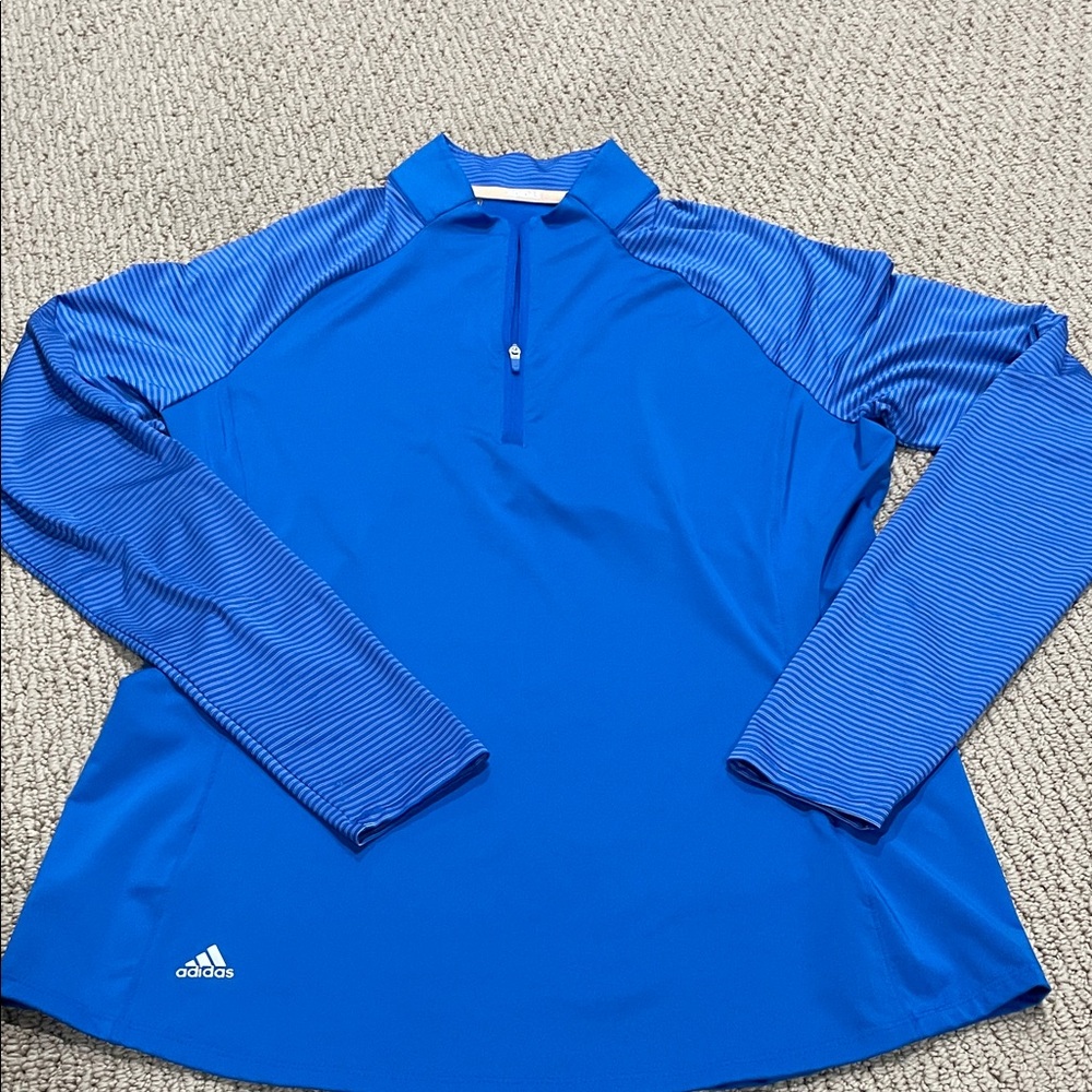 Adidas Royal Blue Half-Zip top - women’s size medium